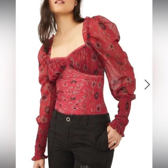 FREE PEOPLE Brunch Date Corset Bodysuit - Picture 3 of 6